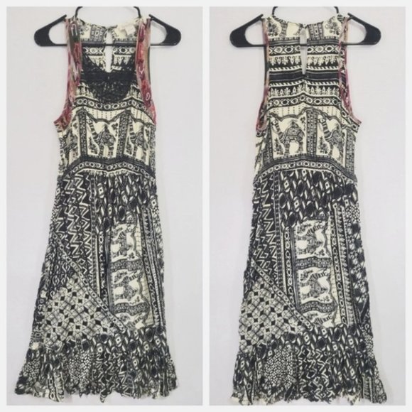 Lucky Brand Beaded Boho Casual Dress size Medium - Picture 1 of 14